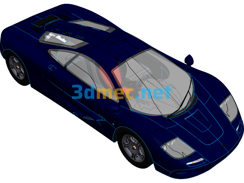 McLaren F1 - 3D Model SolidWorks Free Download