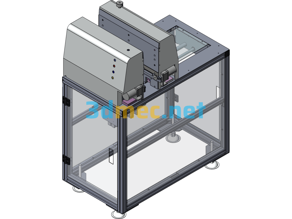 L Type Plate Falling Machine - 3D Model SolidWorks Free Download