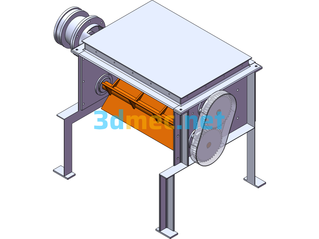 Petal Breaker (Coarse Crusher) - 3D Model SolidWorks Free Download