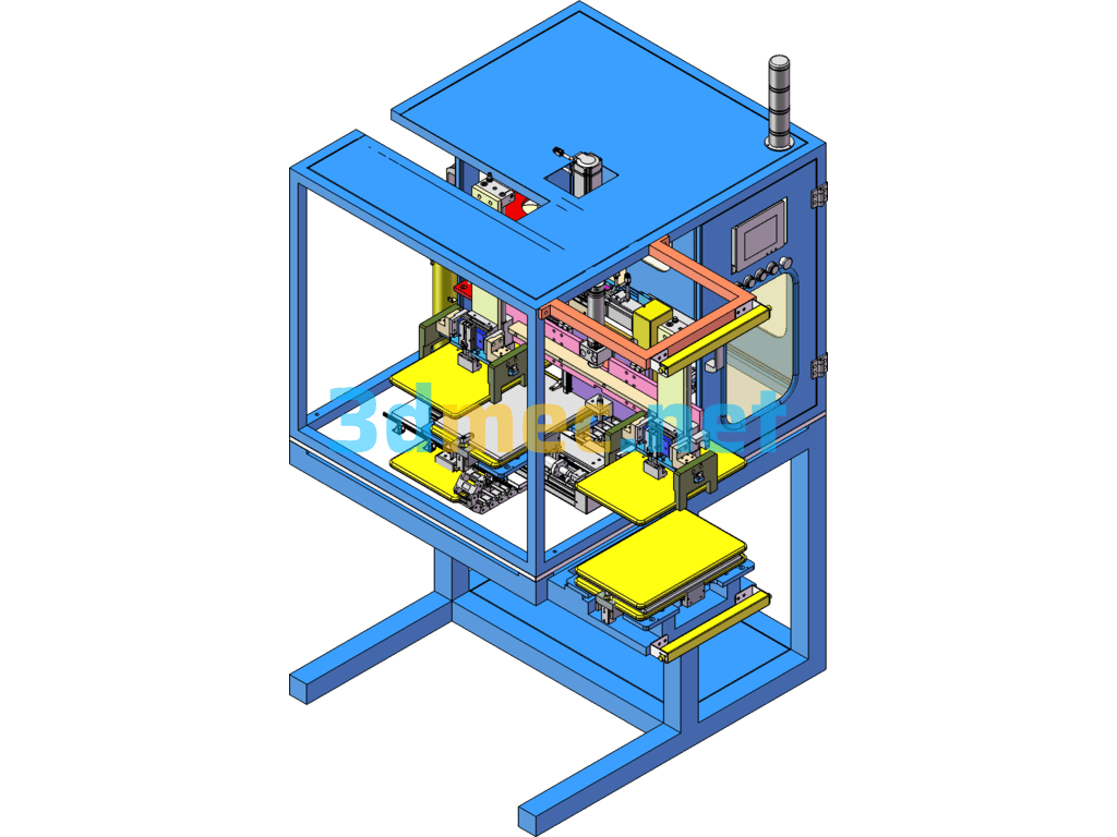 Automatic Screw Locking Machine - 3D Model SolidWorks Free Download