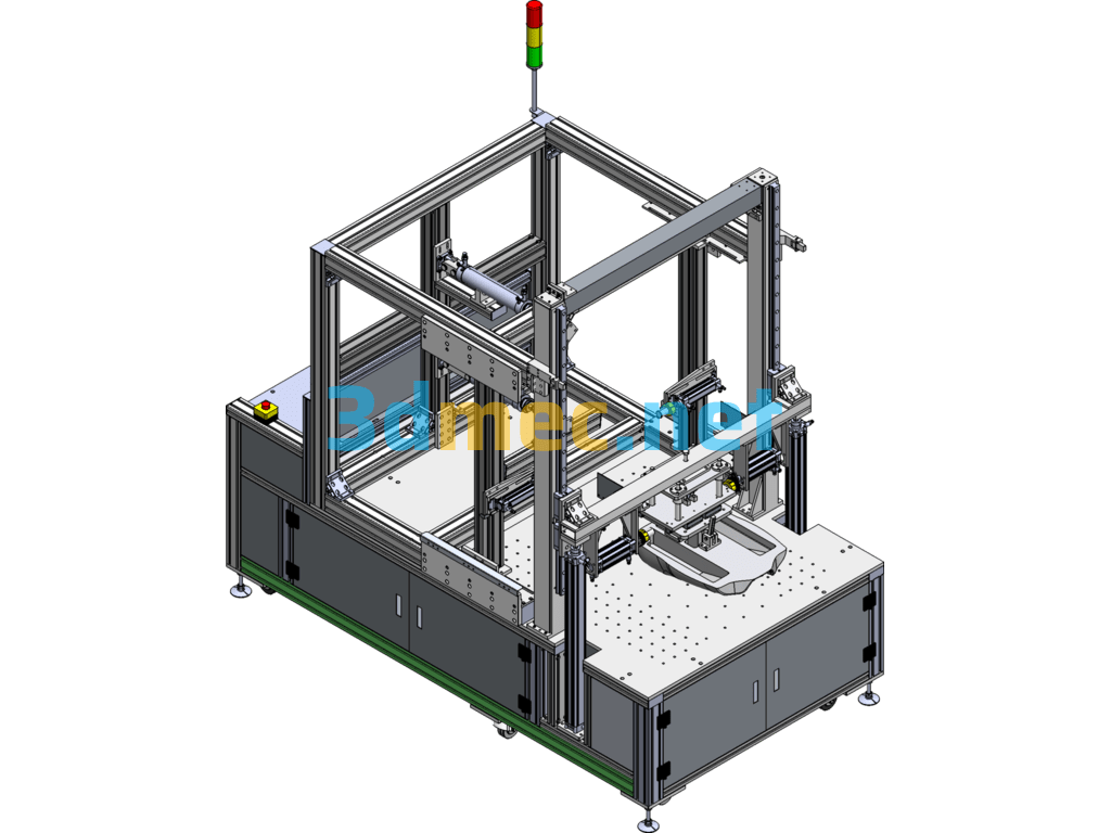 Car Seat Performance Testing Equipment - 3D Model SolidWorks Free Download