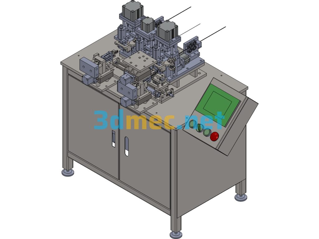 Handmade Chain Link Machine - 3D Model SolidWorks Free Download