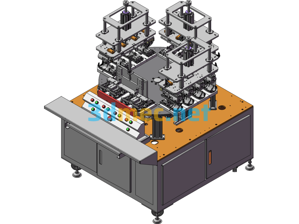 Electronic Product Finished Product Automatic Testing Machine Equipment - 3D Model SolidWorks Free Download