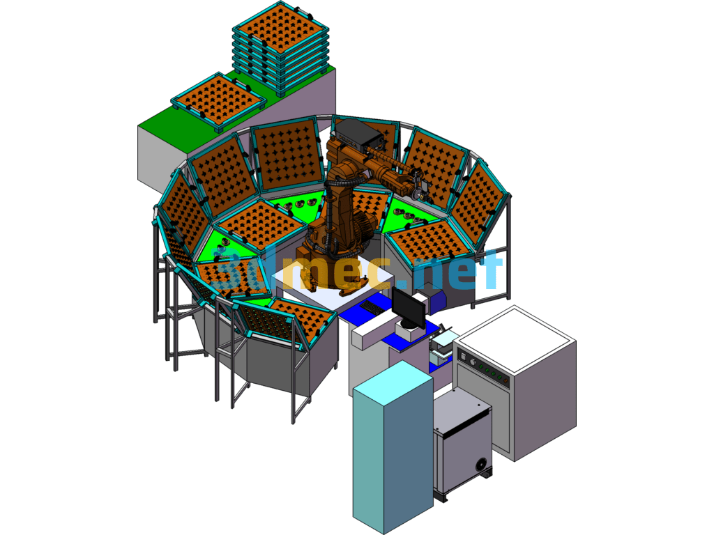 Electrical Plug Connector Laser Coding Non-Standard Design - 3D Model SolidWorks Free Download