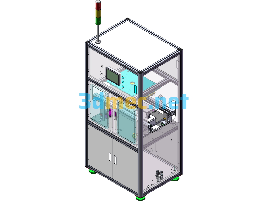 Circuit Board PCT Test Machine - 3D Model SolidWorks Free Download