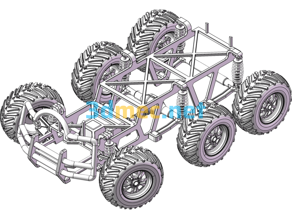 SUS Stainless Steel Lunar Patrol Vehicle - 3D Model SolidWorks Free Download