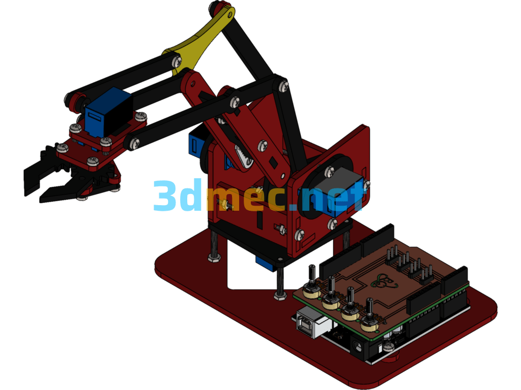 Robotic Arm - 3D Model SolidWorks Free Download