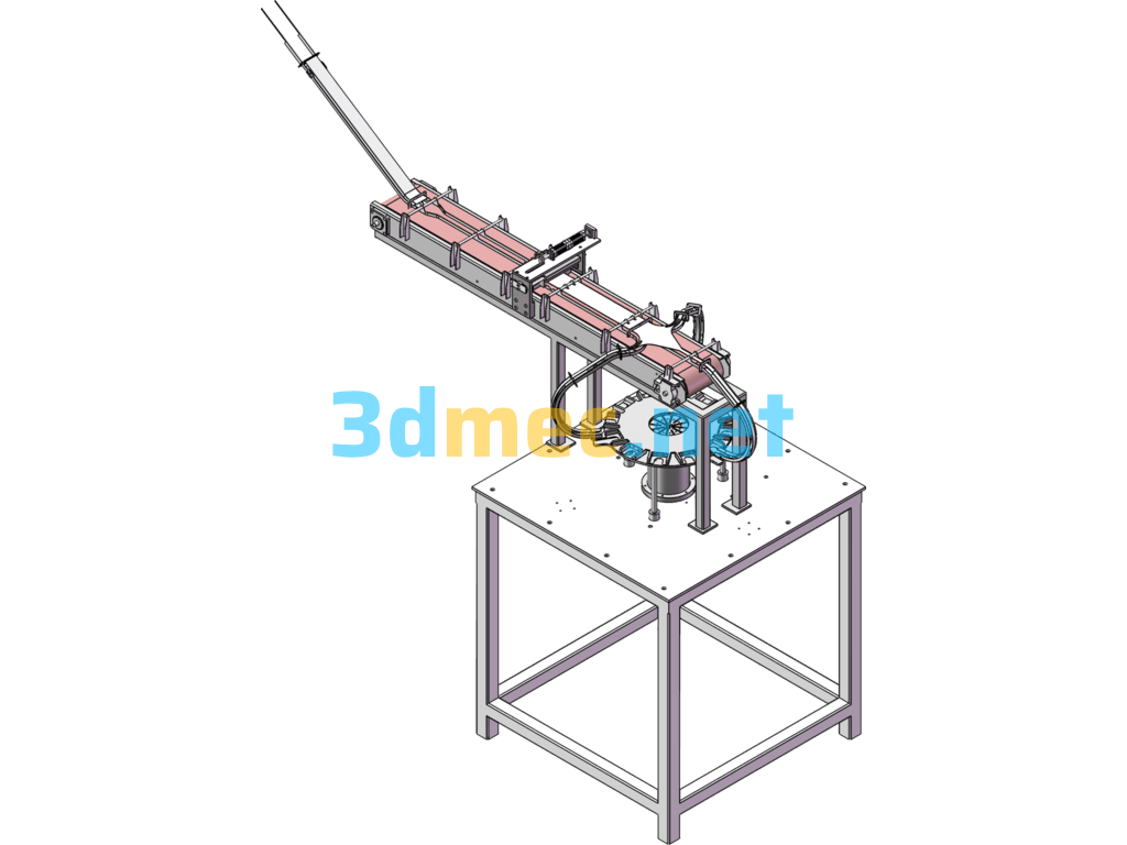 Feeder (Automatic Feeding Device) - 3D Model SolidWorks Free Download