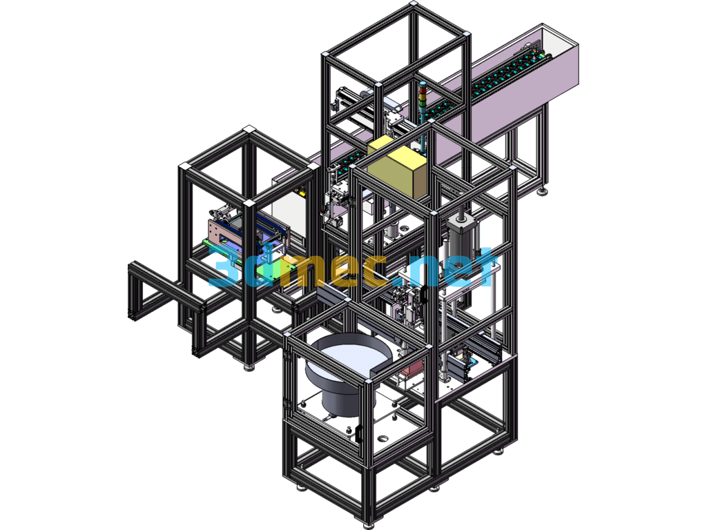 Automatic Riveting Equipment - 3D Model SolidWorks Free Download