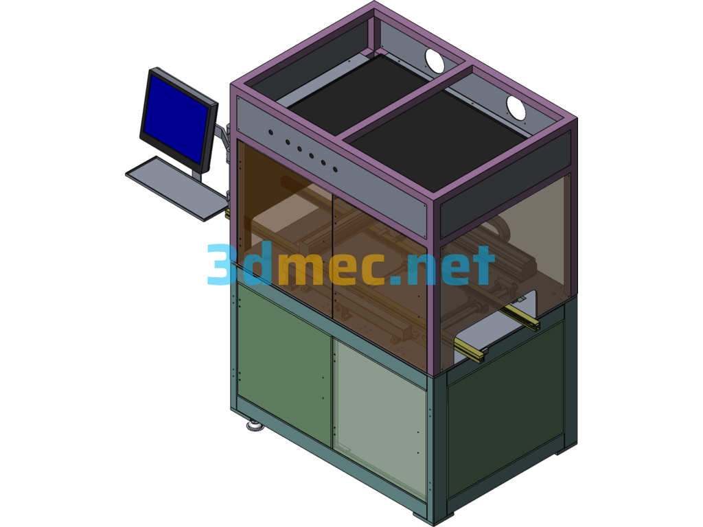 Automatic Inkjet Printer - 3D Model SolidWorks Free Download