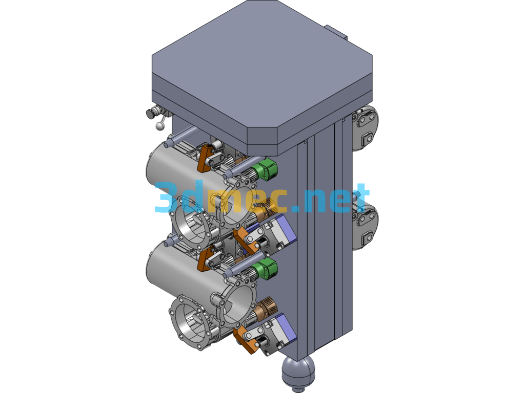 Precision Hydraulic Fixtures For Machine Tool Processing - 3D Model SolidWorks Free Download