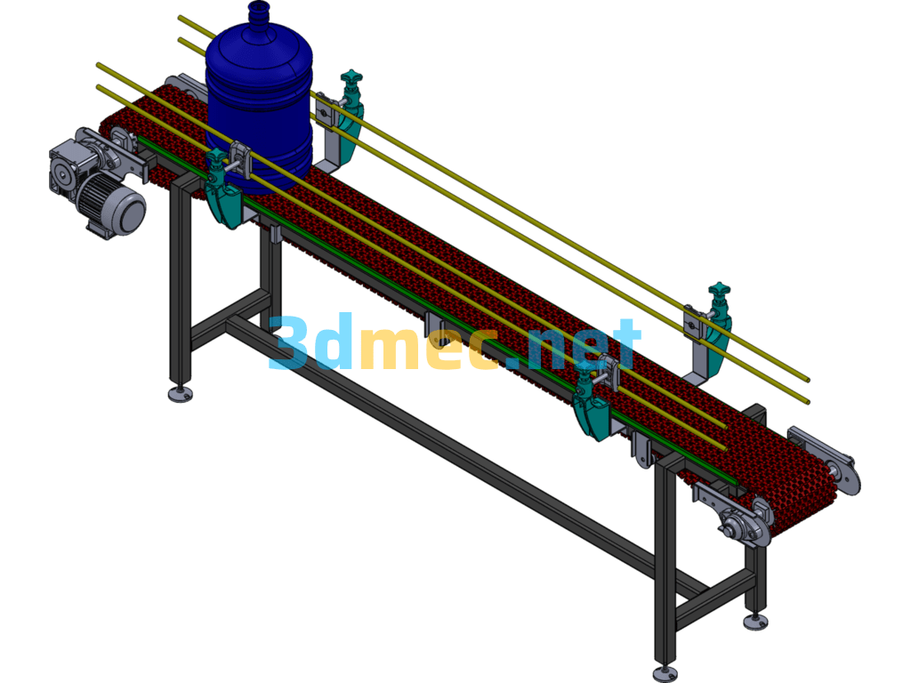 Pure Water Bucket Conveying Device - 3D Model SolidWorks Free Download