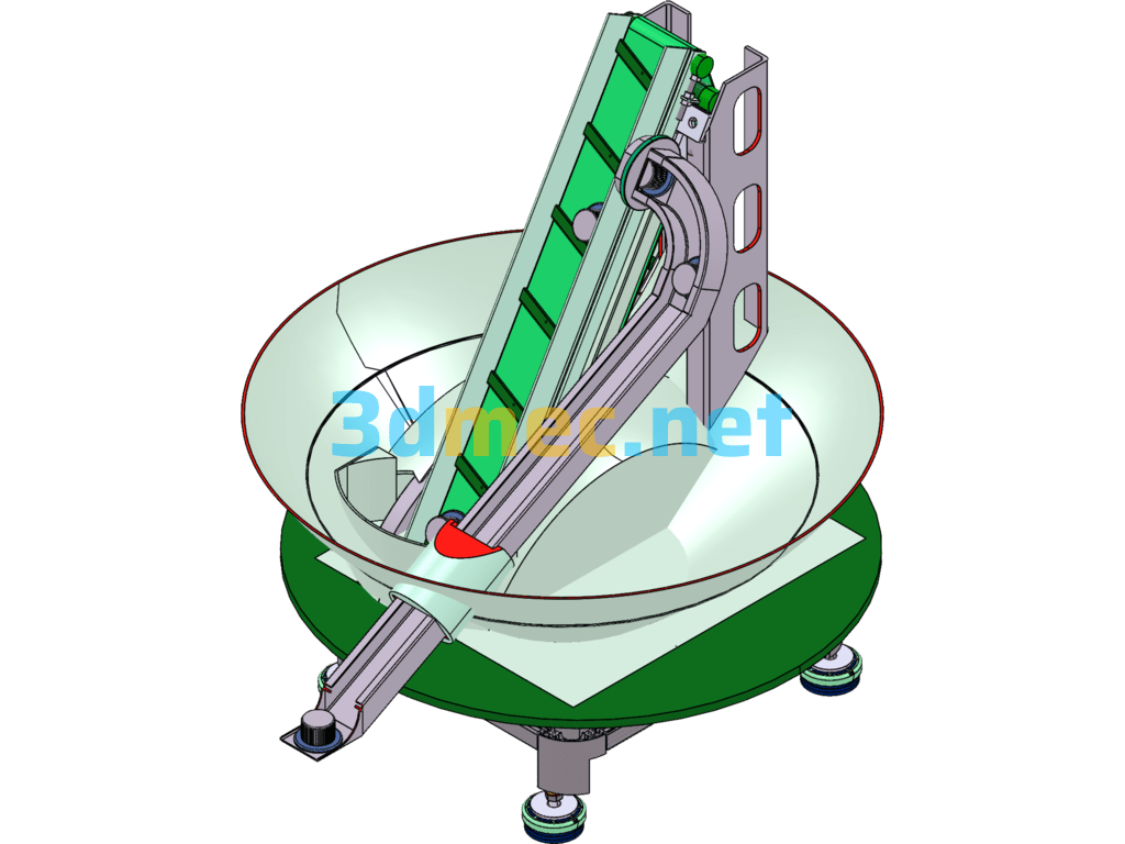 Bottle Cap Automatic Feeder (Non-Standard Equipment) - 3D Model SolidWorks Free Download