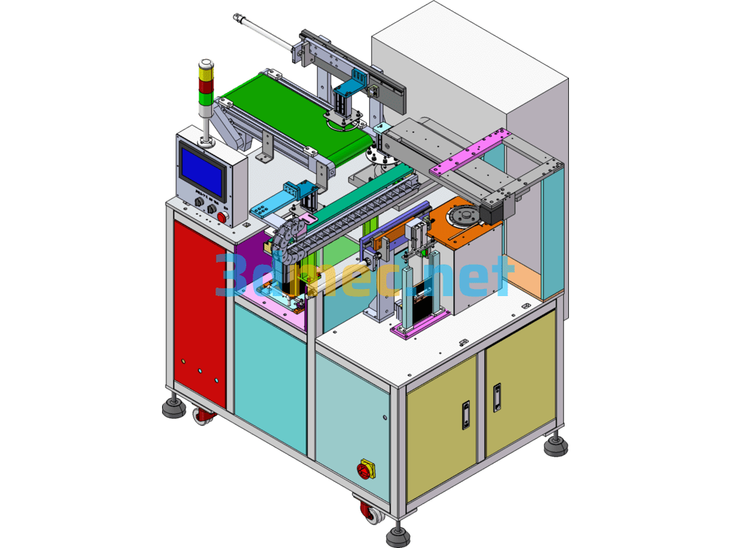 Steel Sheet Rubber Strip Automatic Assembly Machine - 3D Model SolidWorks Free Download