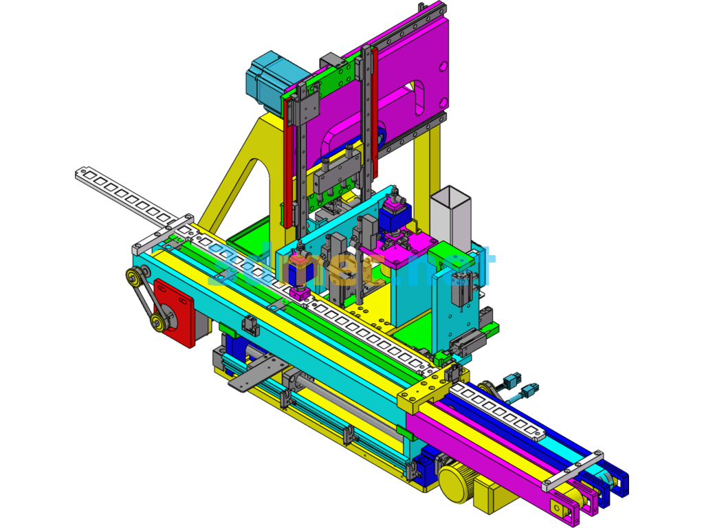 Connector Testing Machine - 3D Model SolidWorks Free Download