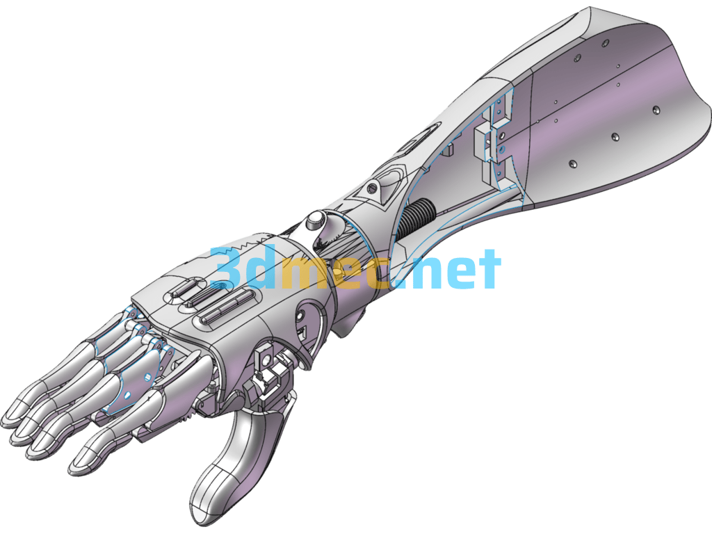 Upper Limb Prosthesis - 3D Model SolidWorks Free Download