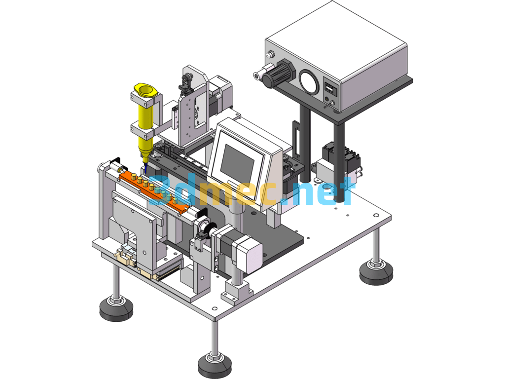 Automatic Varnish Application Machines (Paint Sprayers) - 3D Model SolidWorks Free Download