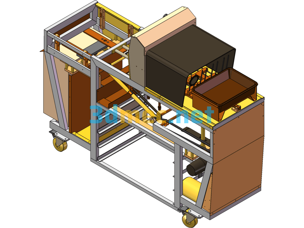 Diaphragm Vacuum Machine (Diaphragm Vacuum Testing Machine) - 3D Model SolidWorks Free Download