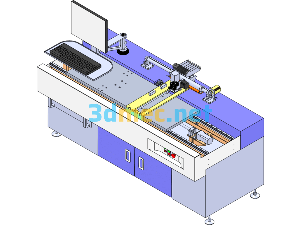 Non-Standard SMT Placement Machine - 3D Model SolidWorks Free Download