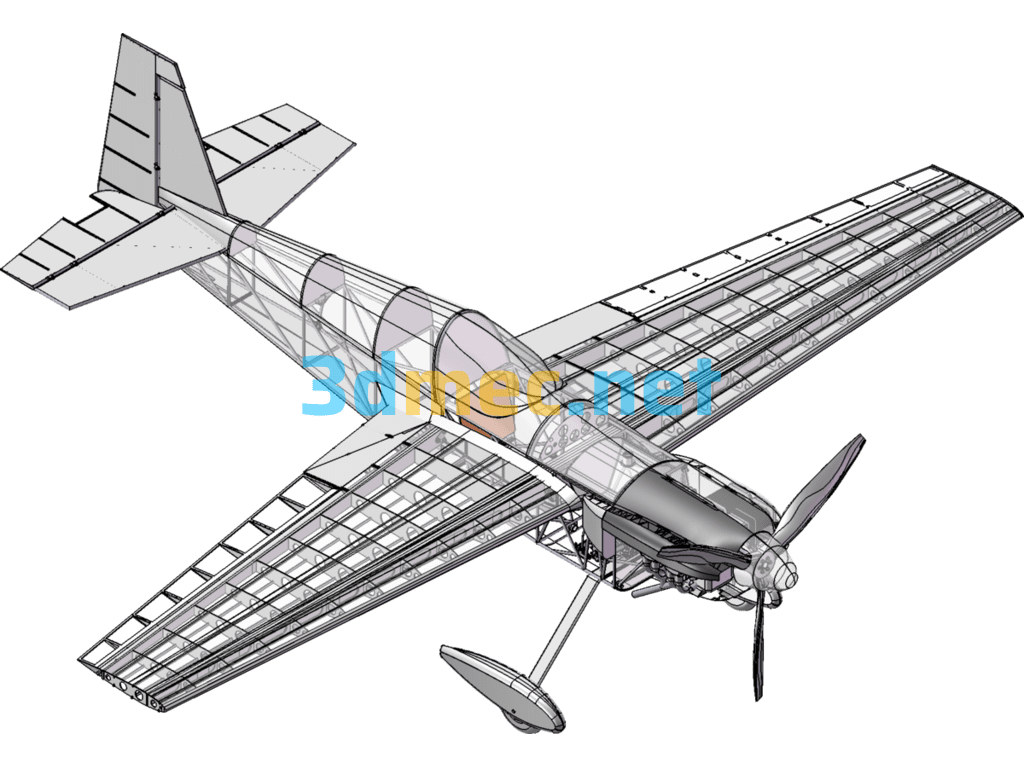 Model Airplane - 3D Model SolidWorks Free Download