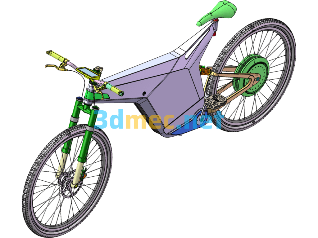 Electric Bikes - 3D Model SolidWorks Free Download