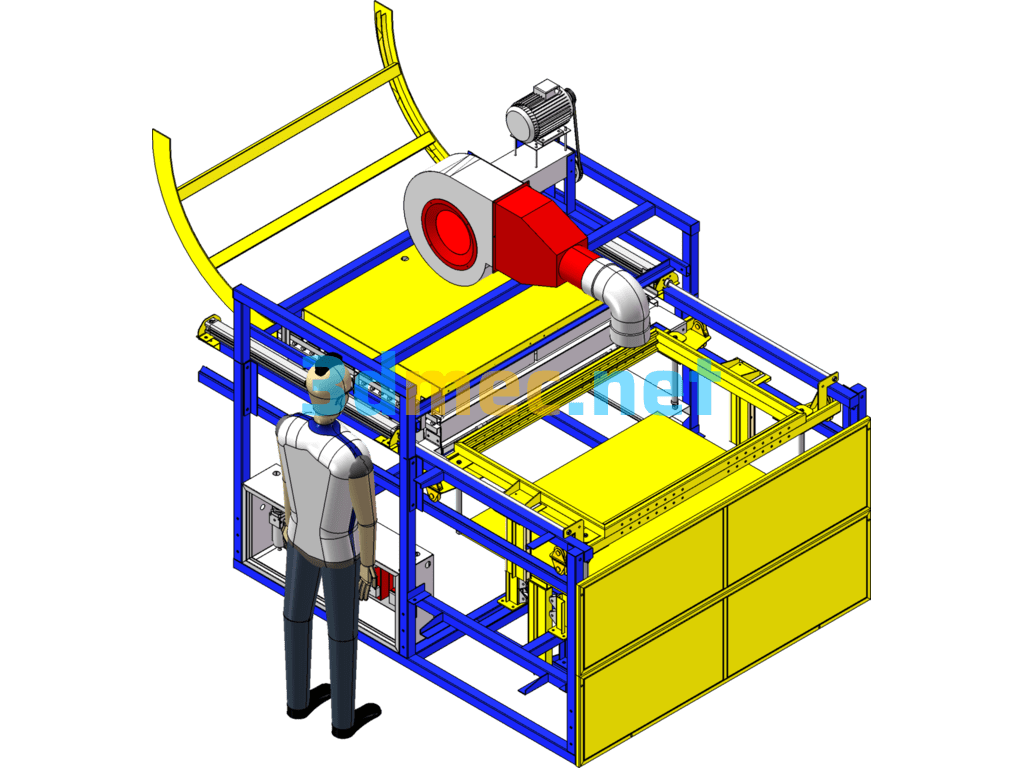 Sheet Metal Forming Machine - 3D Model SolidWorks Free Download