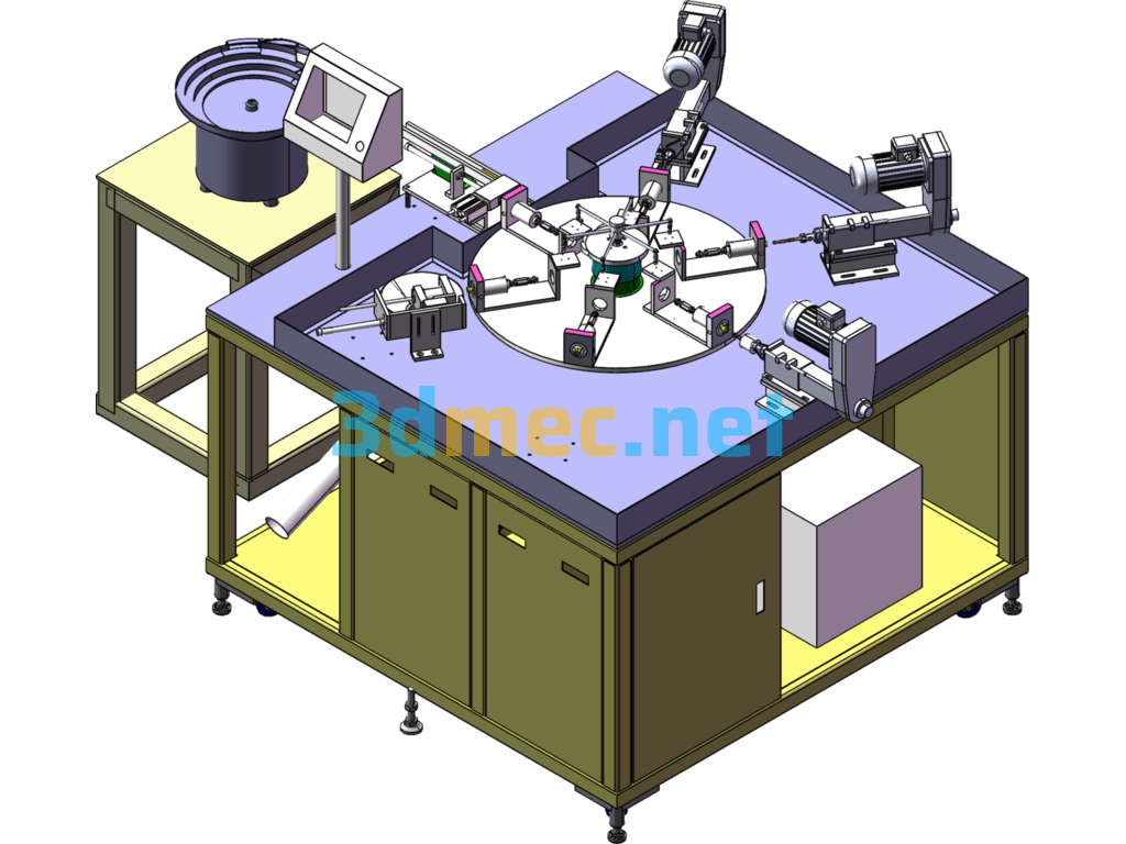 Automatic Drilling And Tapping Machine - 3D Model SolidWorks Free Download