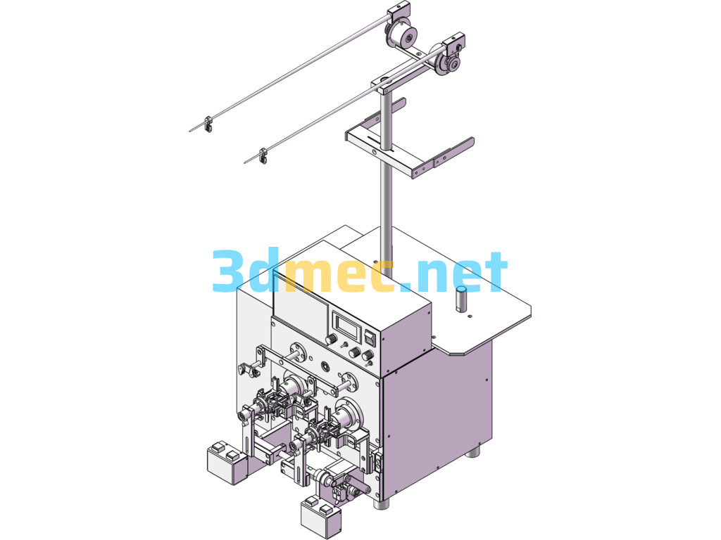 Automatic Steering Winding Machine (Electronic Coil Industry) - 3D Model SolidWorks Free Download