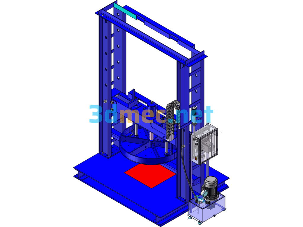 Non-Standard Hydraulic Press - 3D Model SolidWorks Free Download