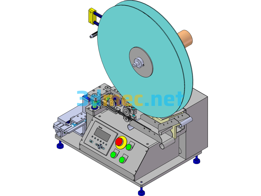 Cam Mechanism Cutting Machine - 3D Model SolidWorks Free Download