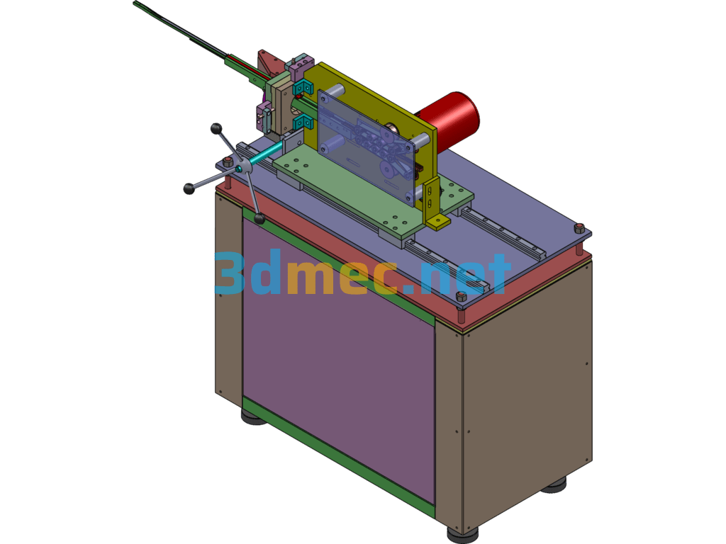 Small Parts Shooting Machine - 3D Model SolidWorks Free Download