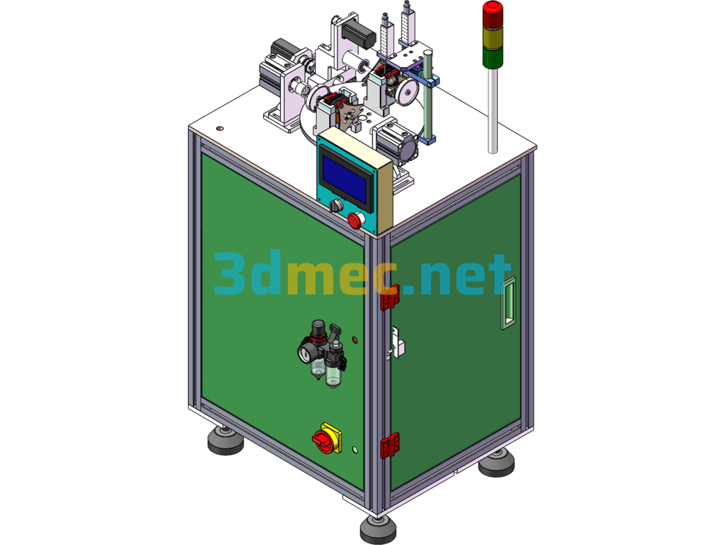 7020 Motor Coil Detection Mechanical Equipment - 3D Model SolidWorks Free Download