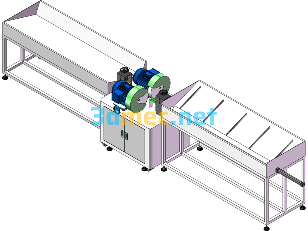 Automatic Pipe (Steel Pipe) Polishing Machine - 3D Model SolidWorks Free Download