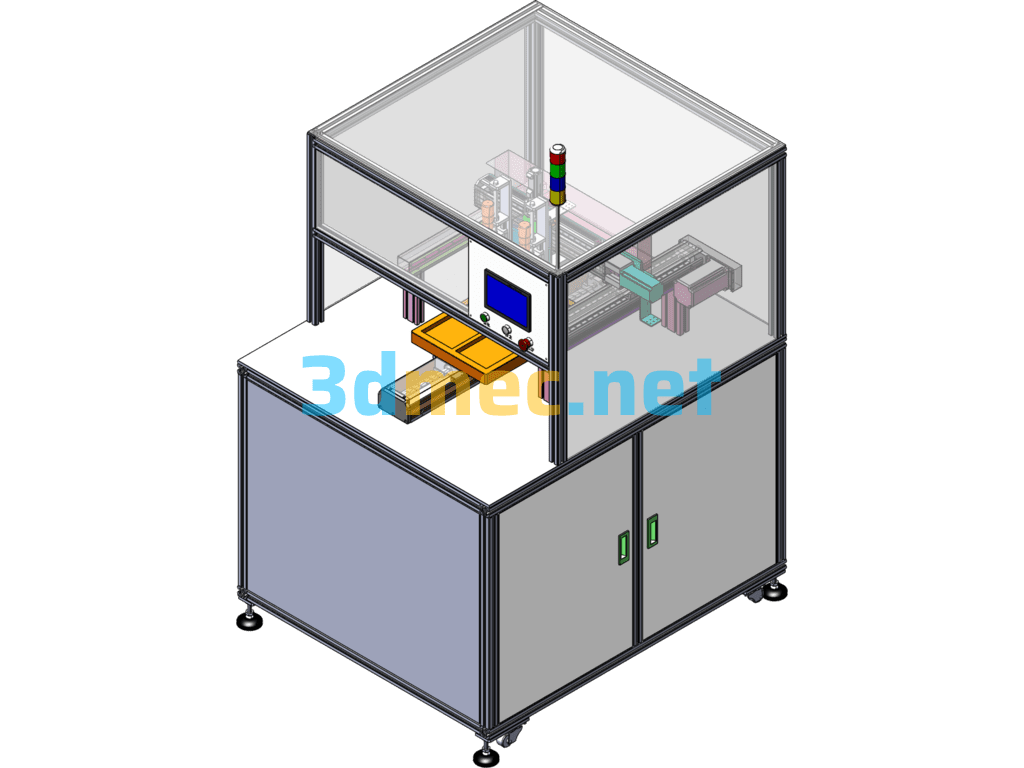 Automatic Screw Locking Machine (Equipped With Double-Head Screwdriver) - 3D Model SolidWorks Free Download