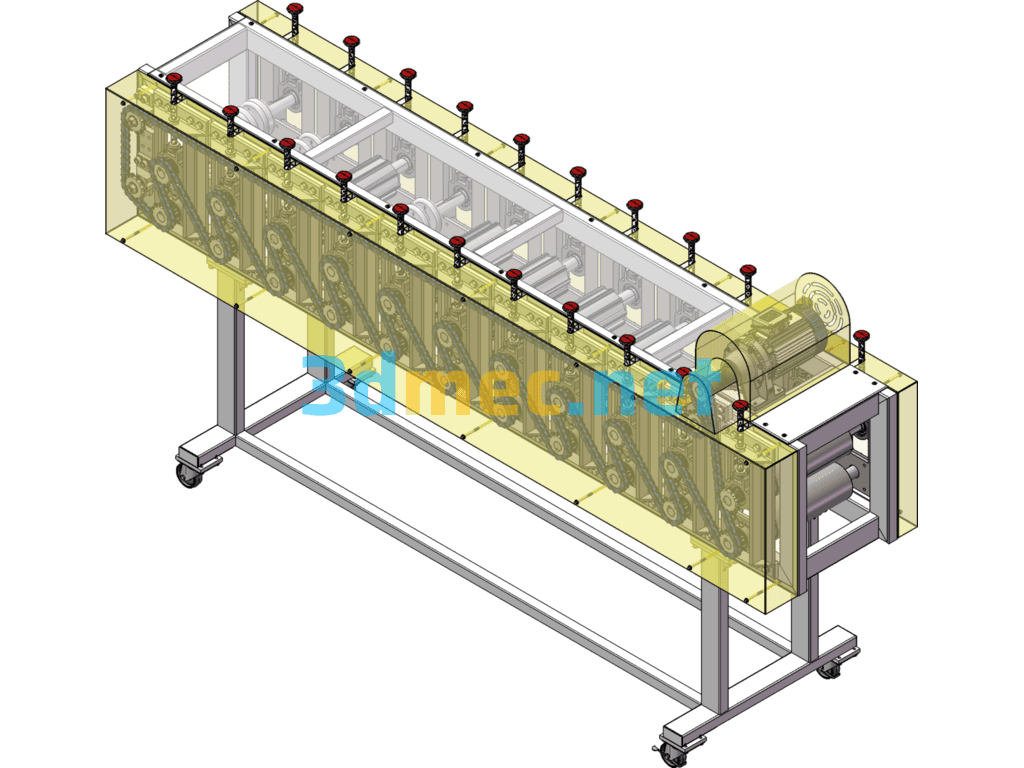 Bag Press (Plastic Bag Production Equipment) - 3D Model SolidWorks Free Download