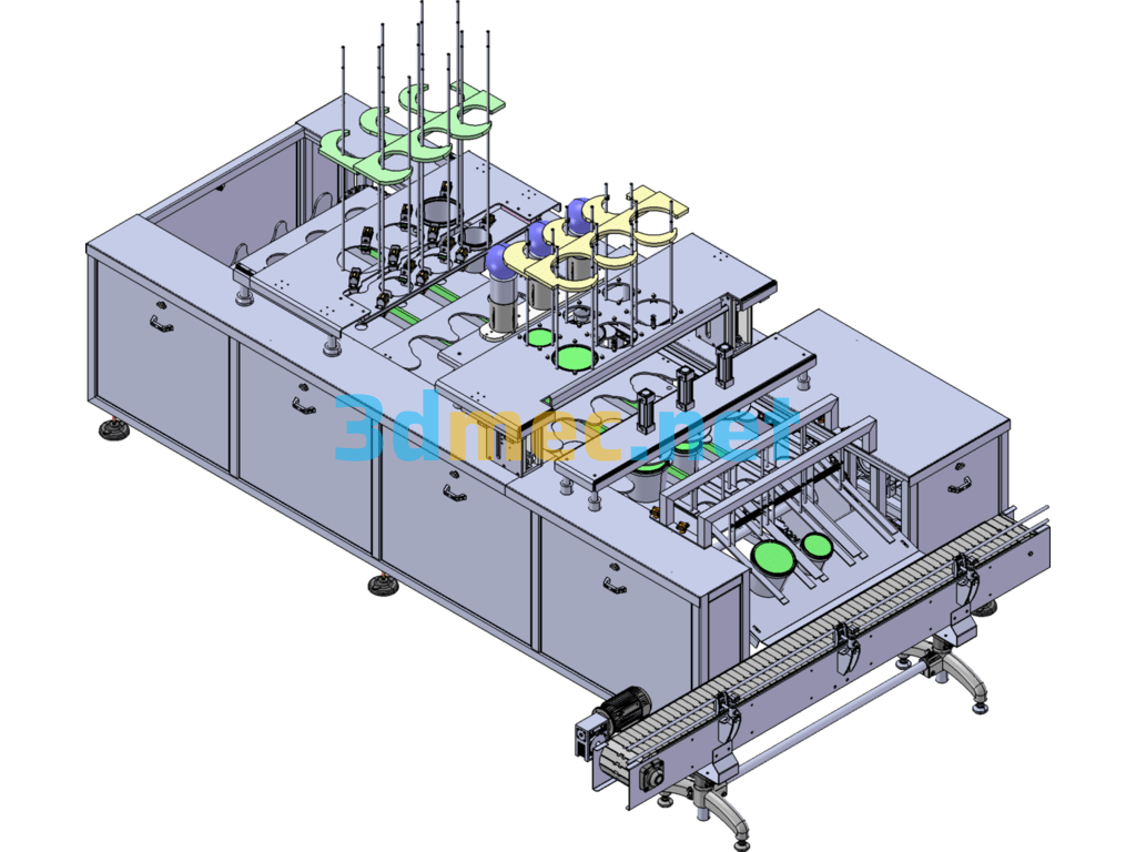 Yogurt Filling Machine (Liquid Quantitative Filling Machine) - 3D Model SolidWorks Free Download