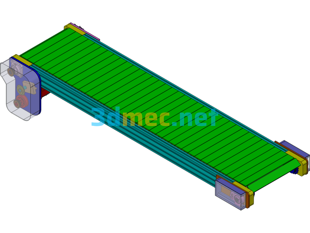 Conveyor Device Assembly - 3D Model SolidWorks Free Download