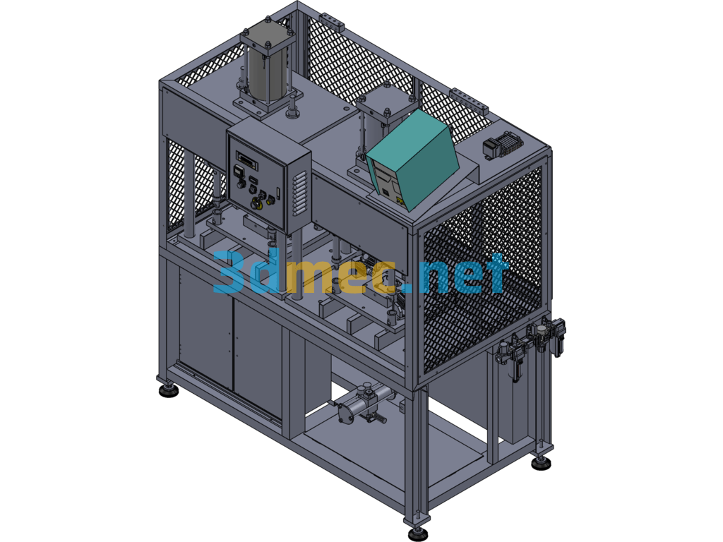 Automobile Engine Leak Detection Machine - 3D Model SolidWorks Free Download