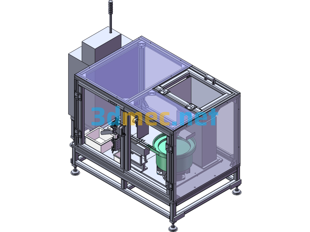 Non-Standard Screening Machine - 3D Model SolidWorks Free Download