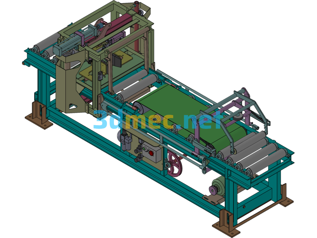 Hard Plastic Clay Strip Cutting Machine (Heavy Duty Strip Cutting Machine) - 3D Model SolidWorks Free Download