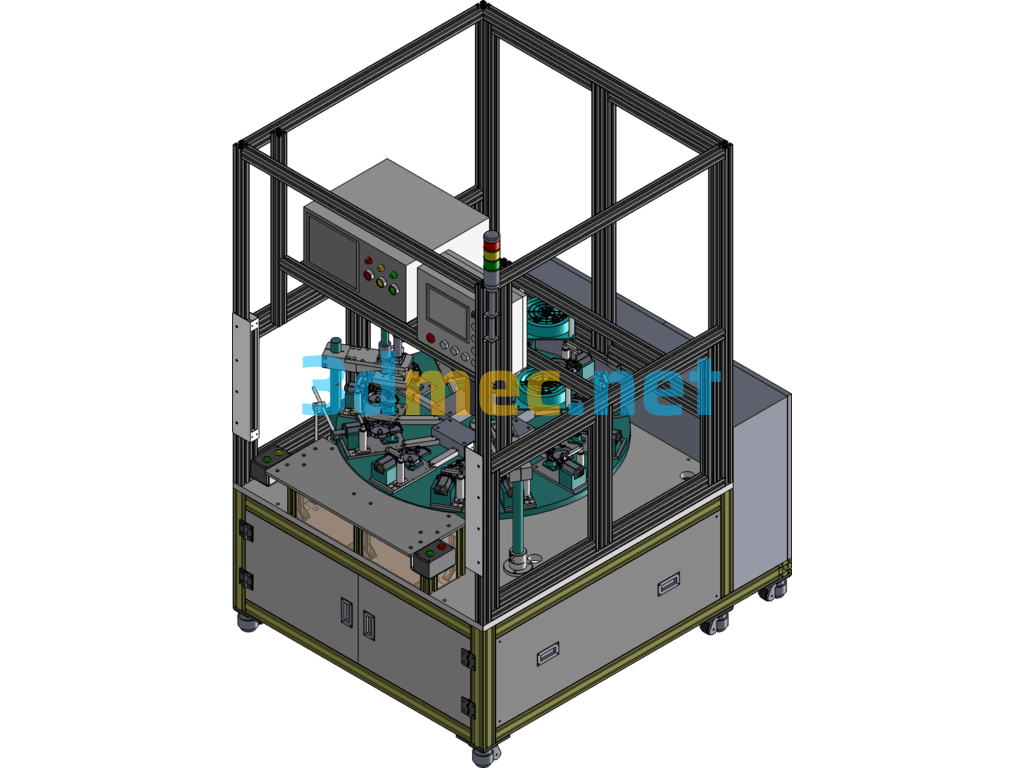 Two-Axis Grinding And Polishing Machines - 3D Model SolidWorks Free Download