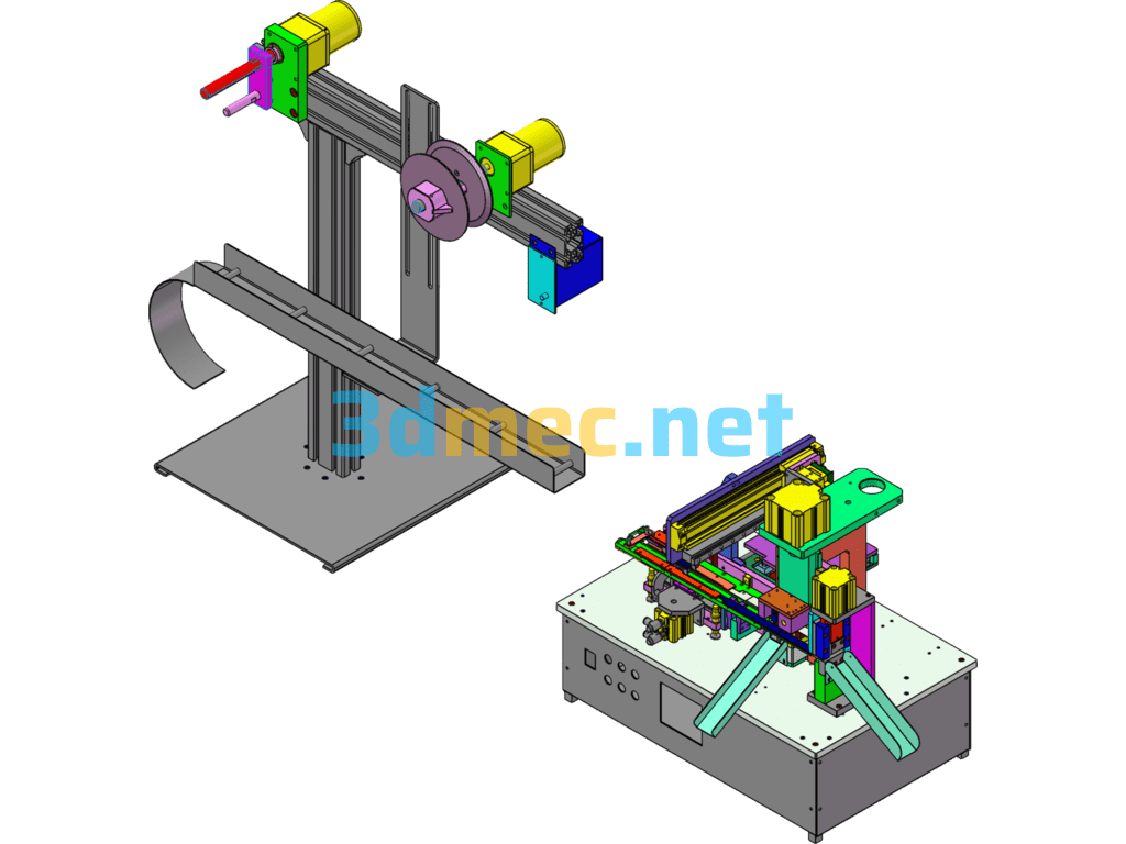 Connector Iron Shell Printing And Cutting Machine - 3D Model SolidWorks Free Download