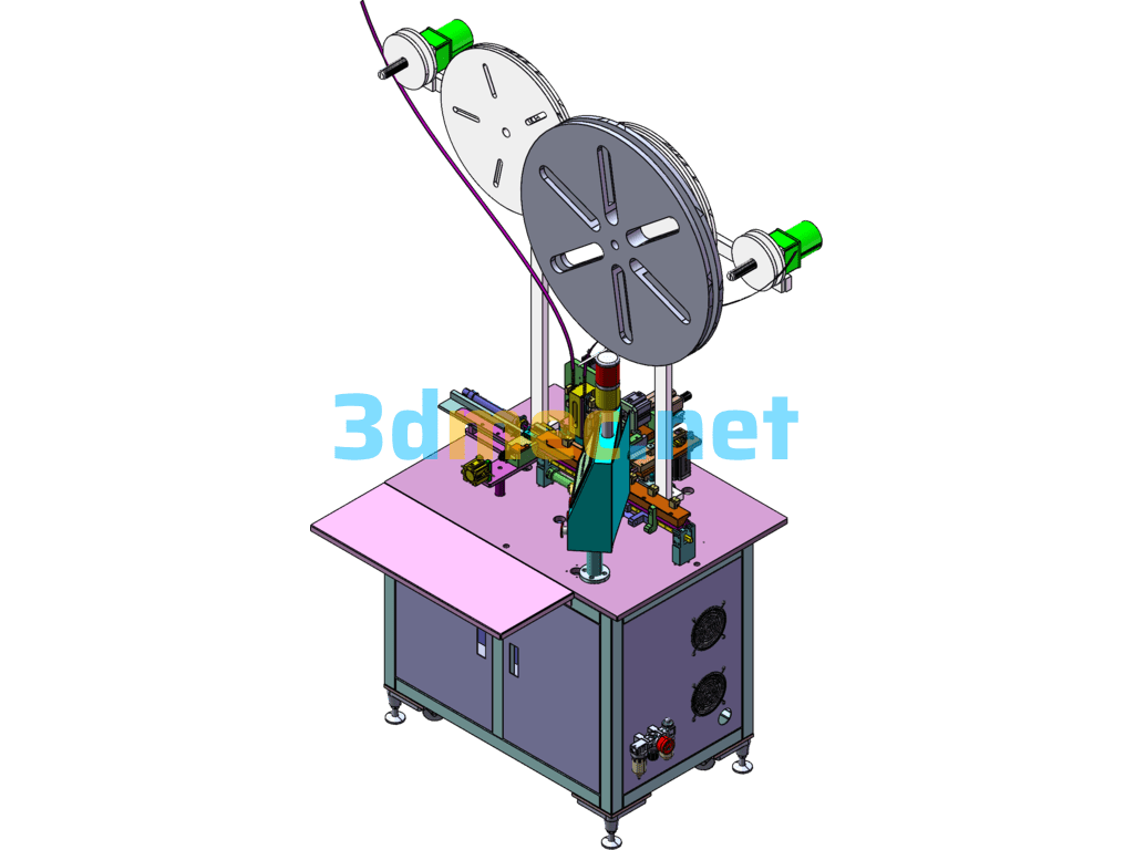 Connector Interface Plug-In Harpoon Assembly Machine (Display Socket Assembly) - 3D Model SolidWorks Free Download