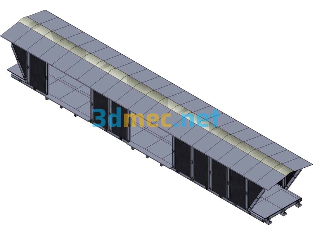 Overpass Structural Design - 3D Model SolidWorks Free Download