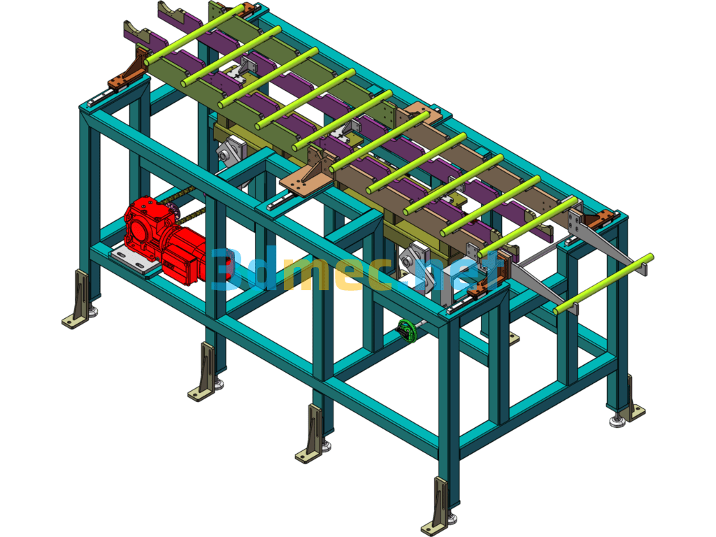 Rocker Type Walking Feeder - 3D Model SolidWorks Free Download