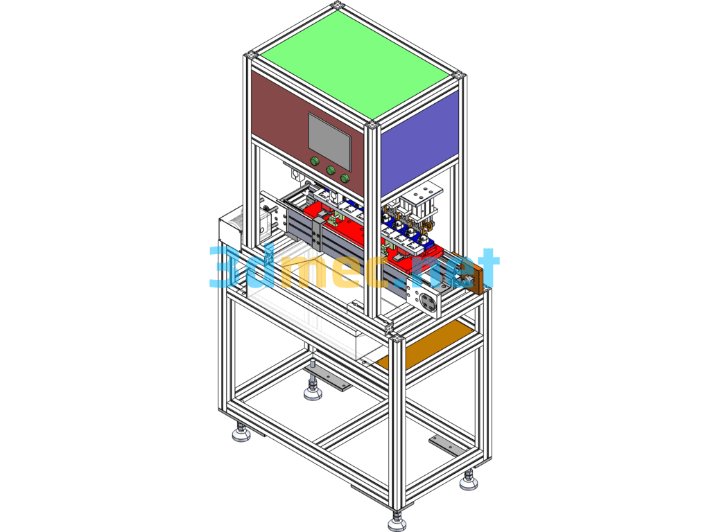 Charger Plug Testing Machine - 3D Model SolidWorks Free Download