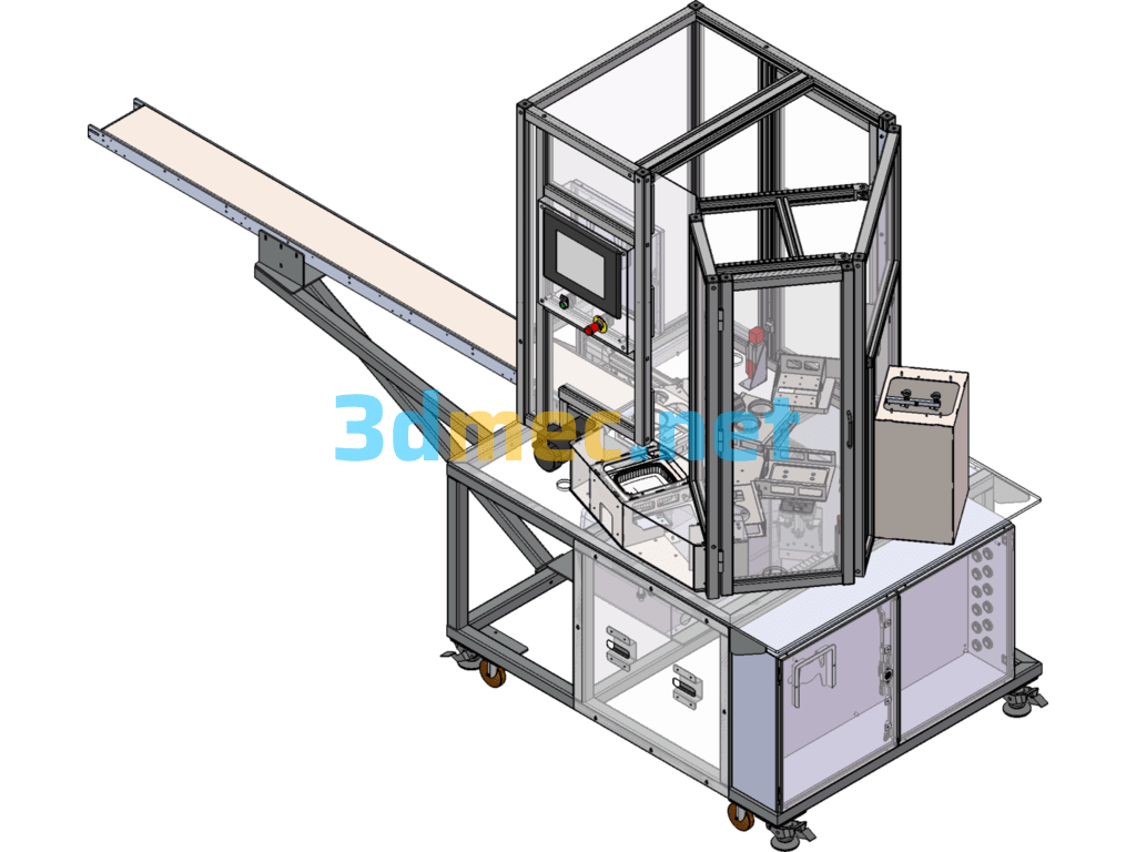 Snack Food Packaging Machine (Fully Automatic Snack Packaging Equipment) - 3D Model SolidWorks Free Download