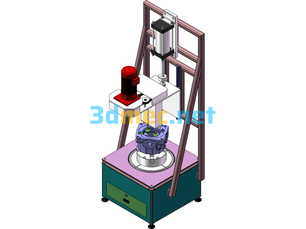 Internal Surface Polishing Machine (Cylinder Single-Sided Grinding Machine) - 3D Model SolidWorks Free Download