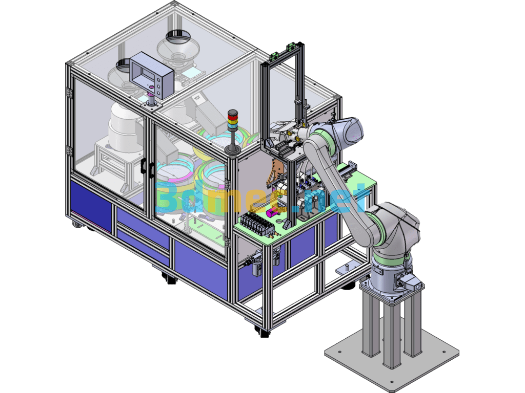 Japanese Roller Bracket Assembly Machine - 3D Model SolidWorks Free Download