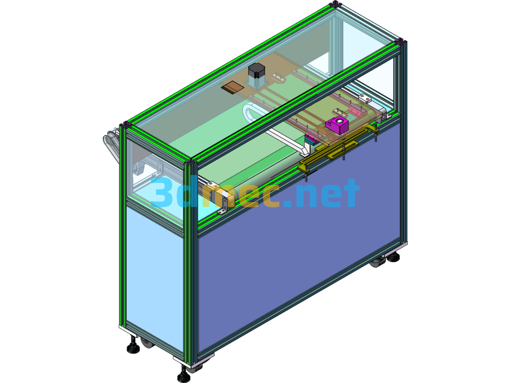 Non-Standard Belt Conveyor - 3D Model SolidWorks Free Download